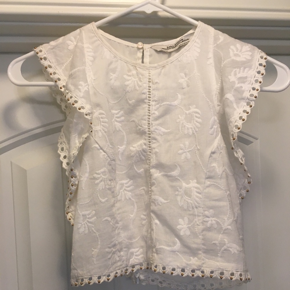 Zara Crop Top White